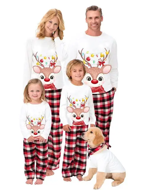 Reindeer Christmas Family Pajamas