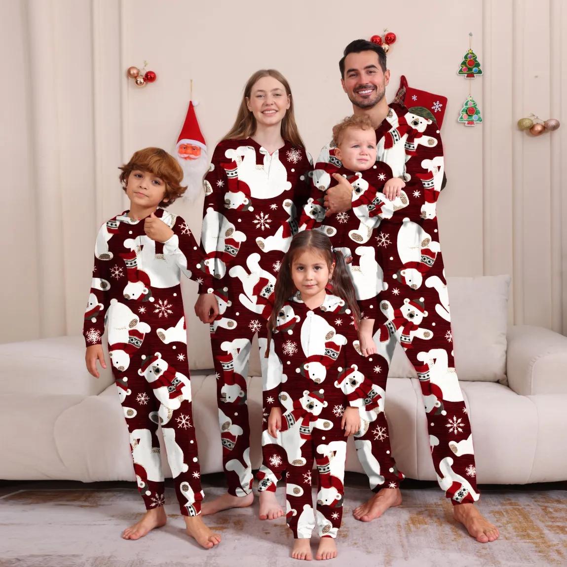 Christmas Family Onesie Matching Pajamas Jumpsuit